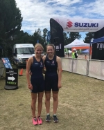 Nga Tawa’s Tori Bendall and Georgina Bryant impress at Triathlon Nationals.